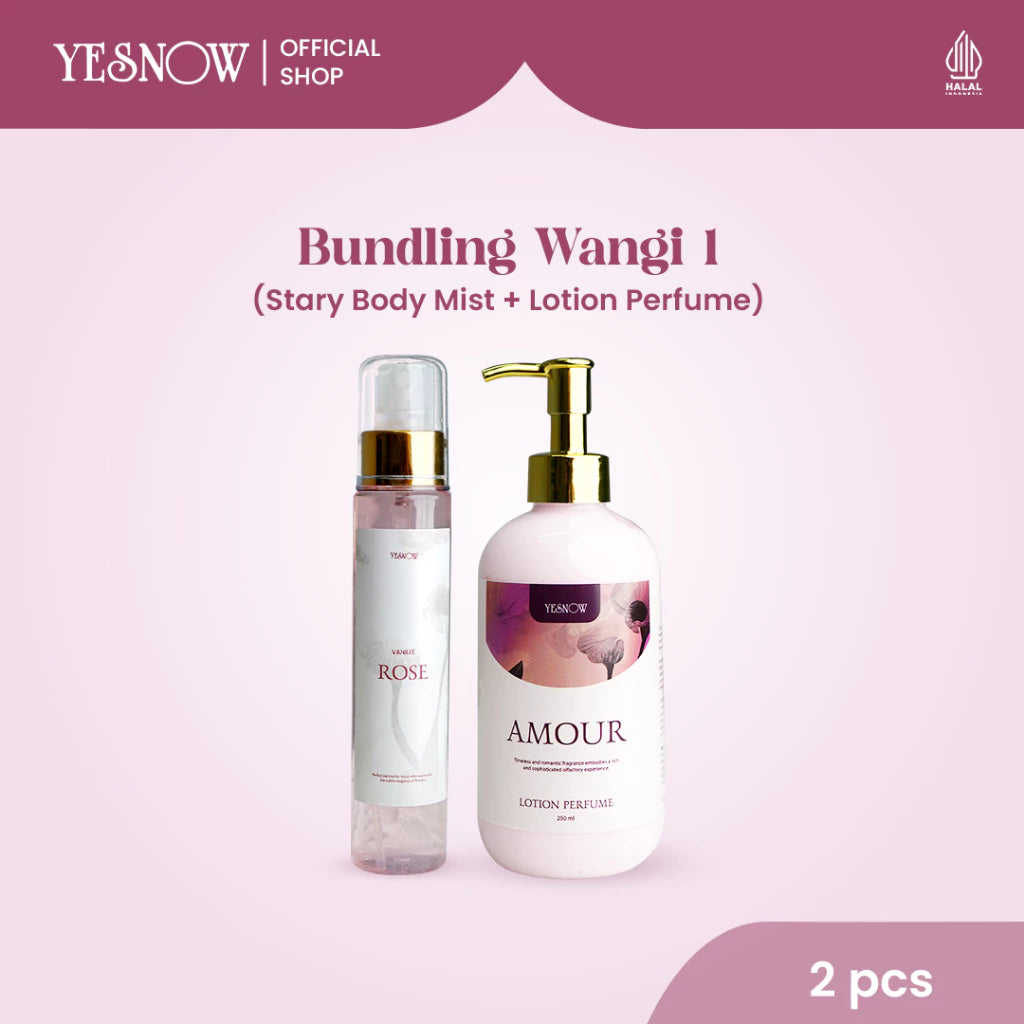 Bundling Wangi 1 ( Lotion Perfume + Stary Body Mist ) - Rangkaian Perawatan Wangi Seharian
