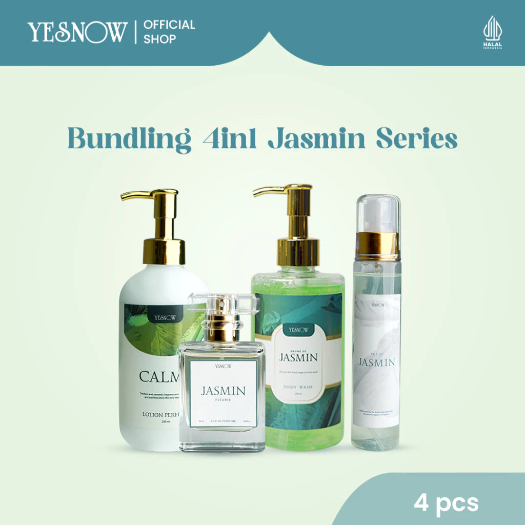 Bundling Fleurie Series 4in1 ( Bodywash, Lotion Perfume, EDP 50ml, Stary Body Mist )