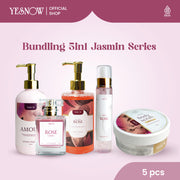 Bundling Package 5in1 Fleurie Series ( Body Scrub + Body Wash + Body Lotion + New EDP 50ml + Stary Body Mist )