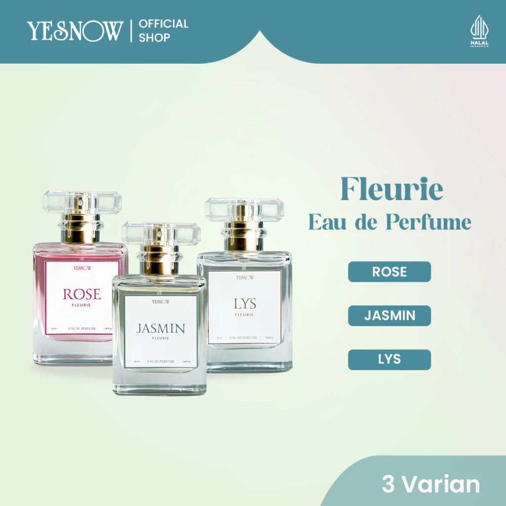 Bundling Fleurie Series 6in1 ( Body Scrub, Body Wash, Lotion Perfume, Body Serum, EDP 50ml, Stary Body Mist )