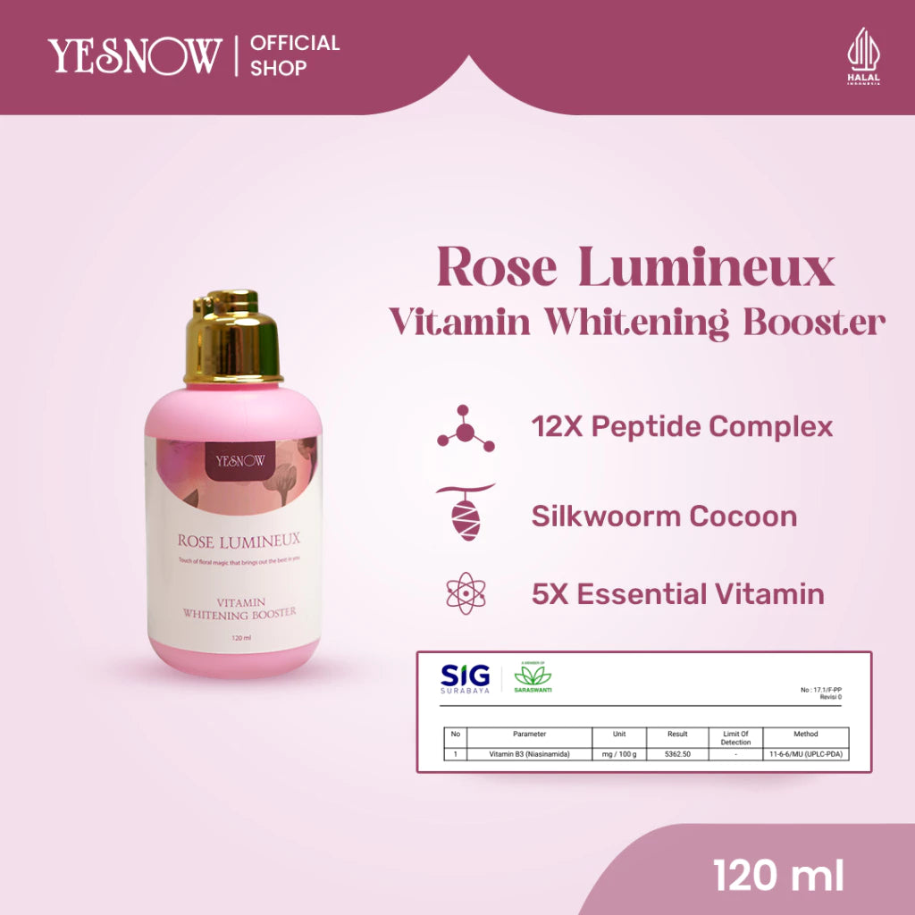 Yesnow Vitamin Whitening Booster Body Serum - Vitamin Body Serum 120ml