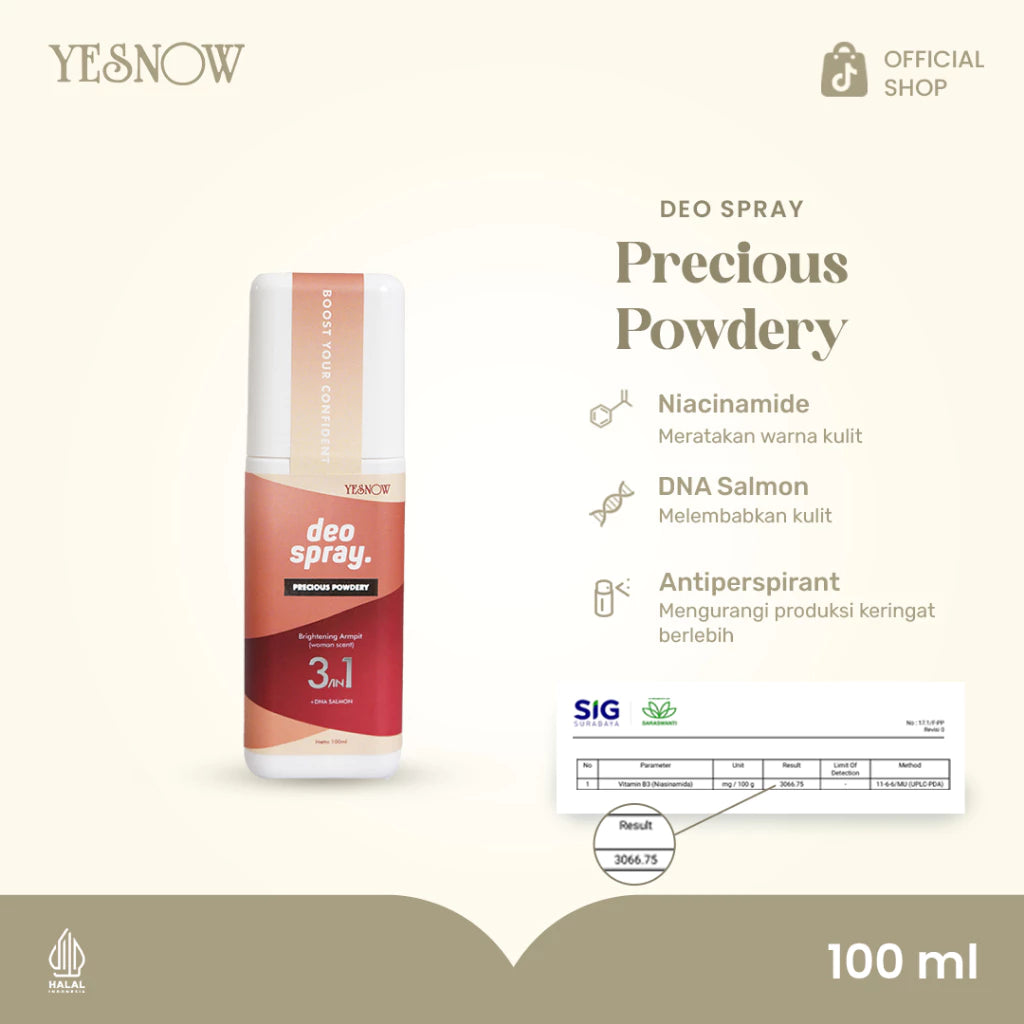 Deodorant Spray Brightening Armpit 100ml - Deodorant Penghilang Bau Ketiak