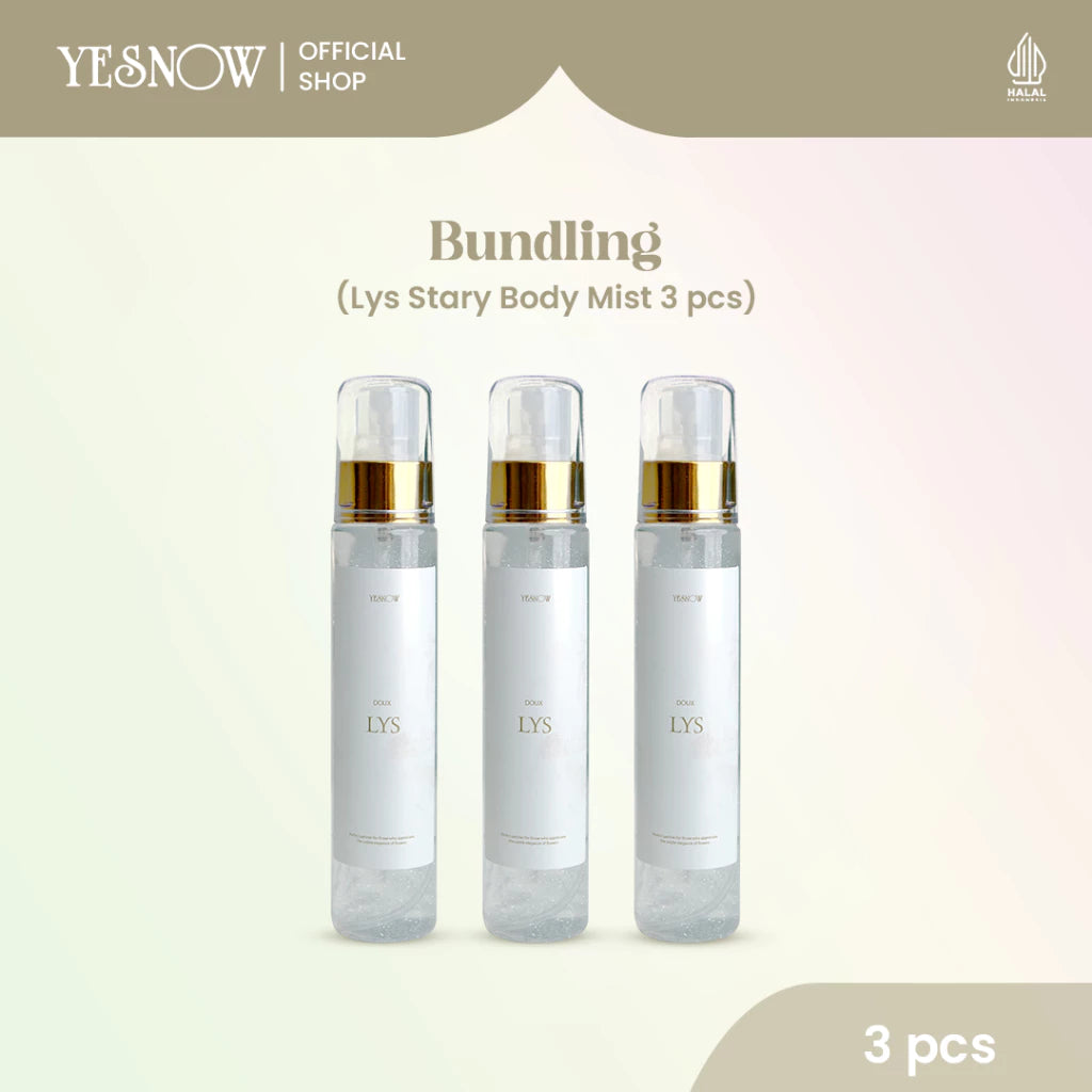Stary Body Mist Yesnow - Parfum Badan Dengan Aroma Wangi Bunga Yang Menyegarkan