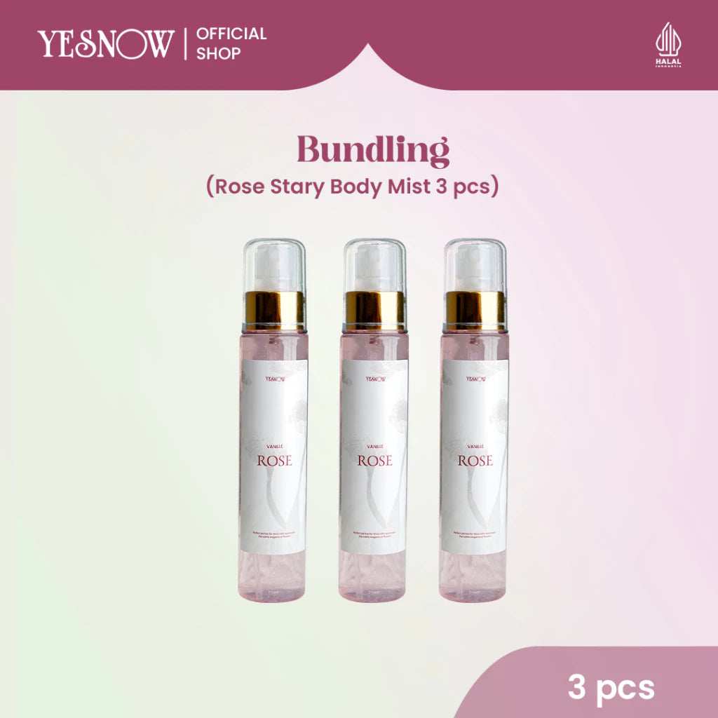 Stary Body Mist Yesnow - Parfum Badan Dengan Aroma Wangi Bunga Yang Menyegarkan