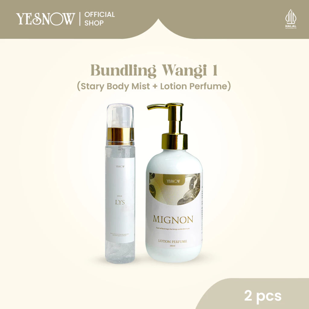Bundling Wangi 1 ( Lotion Perfume + Stary Body Mist ) - Rangkaian Perawatan Wangi Seharian