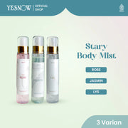 Stary Body Mist Yesnow - Parfum Badan Dengan Aroma Wangi Bunga Yang Menyegarkan