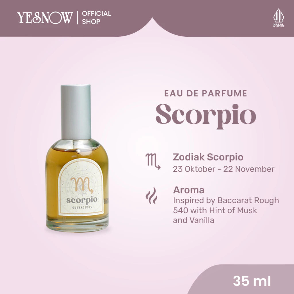 Eau De Parfume Zodiac Yesnow 35ml - Parfum EDP Wangi Tahan Lama