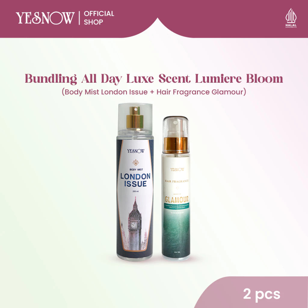 Yesnow Bundling All Day Luxe Scent - [ Body Mist City 250ml + Hair Fragrance 100ml ]