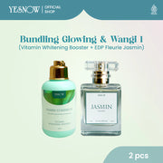 Yesnow Bundling Glow & Wangi 2 [ Vitamin Whitening Booster Body Serum 120ml + Eau De Parfume Fleurie 50ml ]