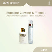 Yesnow Bundling Glow & Wangi 1 - [ Vitamin Whitening Booster Body Serum 120ml + Stary Body Mist 100ml ]