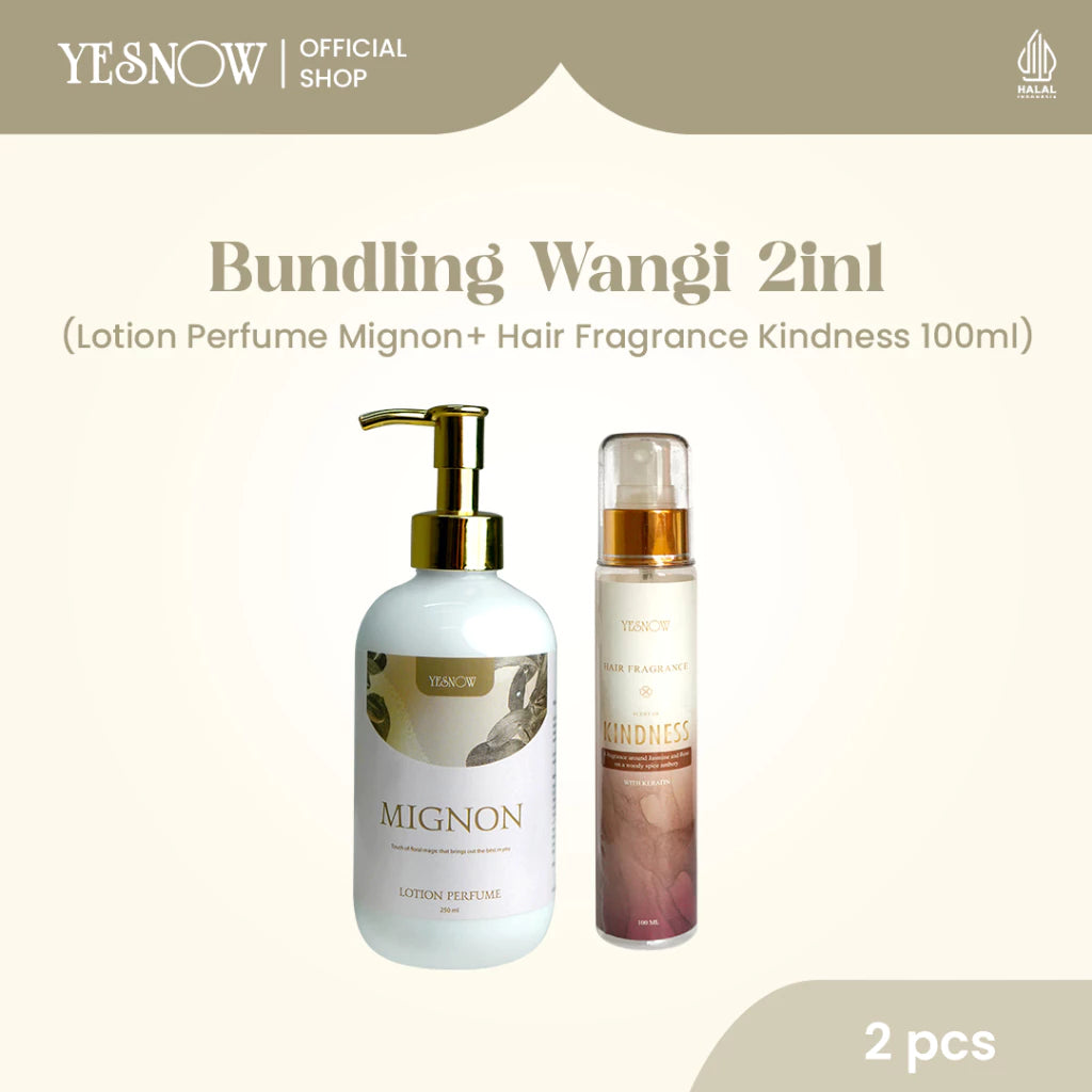 Bundling Wangi 2in1 [ Lotion Perfume 250ml + Hair Fragrance 100ml ]