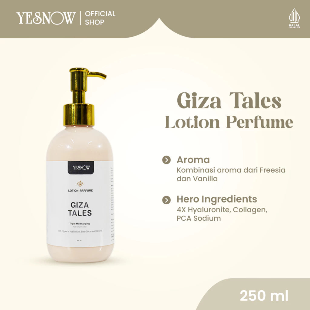 Yesnow Lotion Parfume City Series 250ml - Wangi Parfum Elegan, Melembapkan & Mencerahkan Kulit