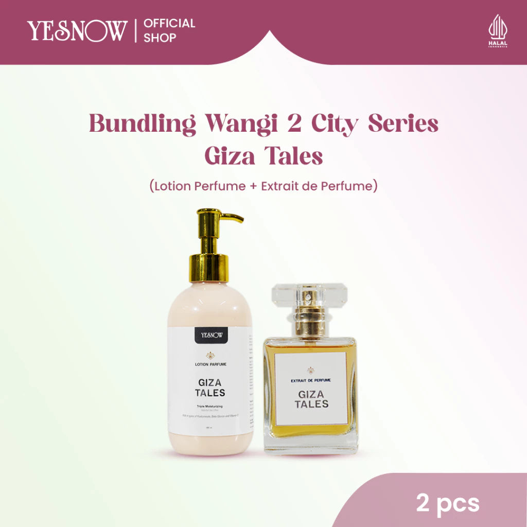 Bundling Wangi 2 City Series Yesnow ( Yesnow Lotion Parfume 250ml + Extrait De Parfum 50ml ) - Wangi Mewah & Tahan Lama
