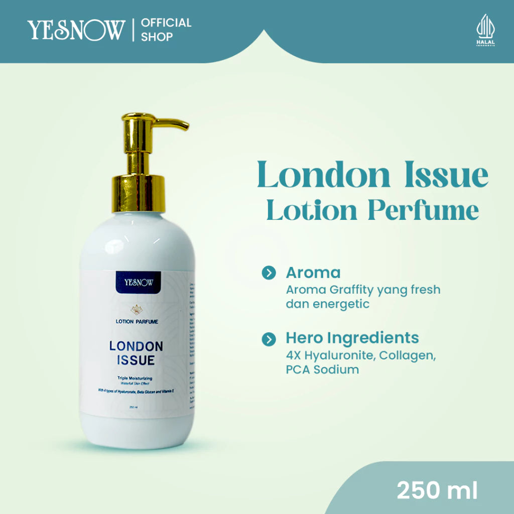 Yesnow Lotion Parfume City Series 250ml - Wangi Parfum Elegan, Melembapkan & Mencerahkan Kulit