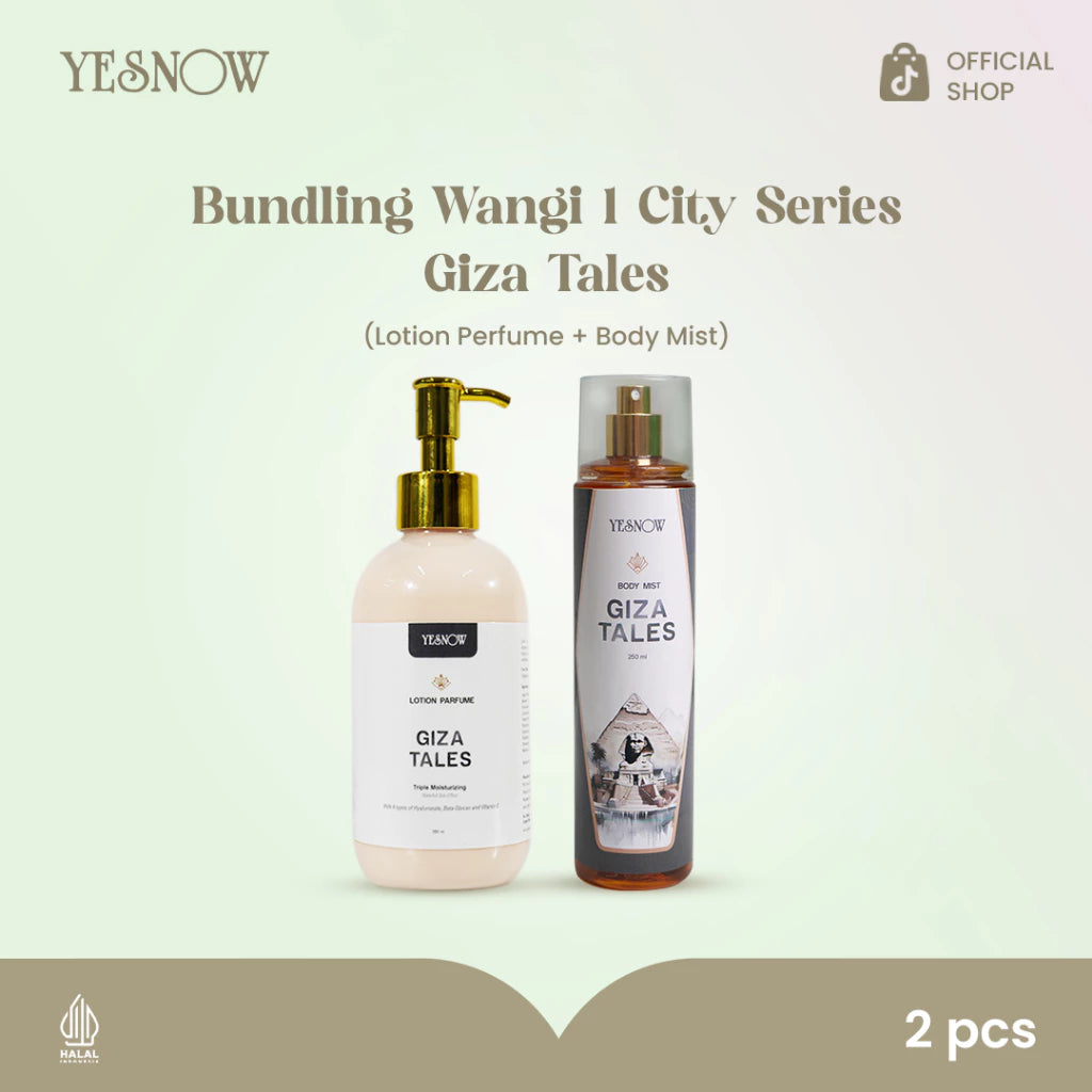 Yesnow Bundling Wangi 1 City Series ( Lotion Parfum + Bodymist City Series 250ml ) - Wangi Elegan & Tahan Lama
